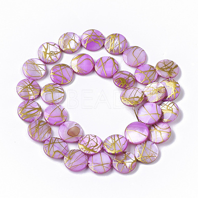 Drawbench Freshwater Shell Beads Strands X-SHEL-T014-012E-1