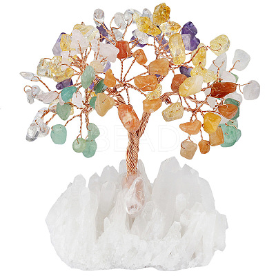 Natural Mixed Stone Chips Tree Decorations PW23101890072-1