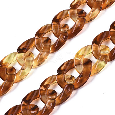 Acrylic Curb Chains SACR-P065-R08-1