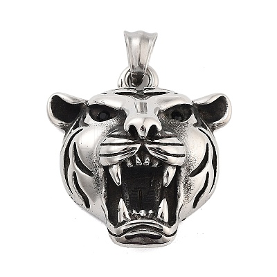 Retro 304 Stainless Steel Pendants STAS-I205-36AS-B-1