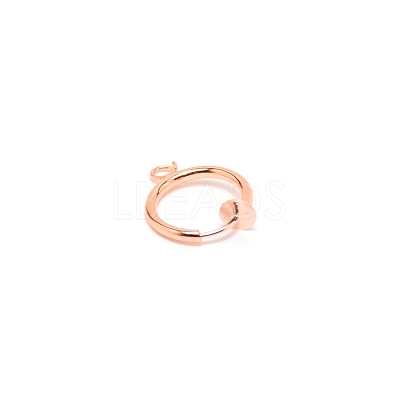 Brass Clip-on Hoop Earring Findings KK-WH0047-02C-1