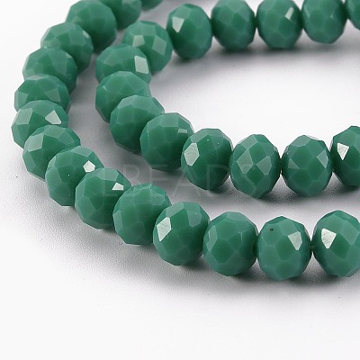 Opaque Solid Color Glass Beads Strands LS-EGLA-A034-P8mm-D19-1