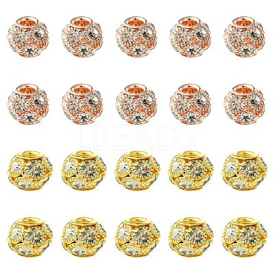 10Pcs Brass Beads RB-YW0001-19G-1