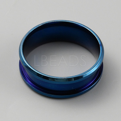 304 Stainless Steel Grooved Finger Ring Settings LS-RJEW-WH0010-08C-BL-1
