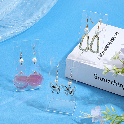 10Pcs L Shaped Acrylic Single Necklace Display Stands NDIS-SC0001-02A-1