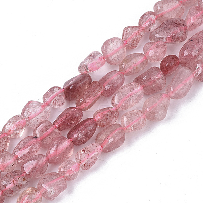Natural Red Strawberry Quartz Beads Strands G-S363-048B-1