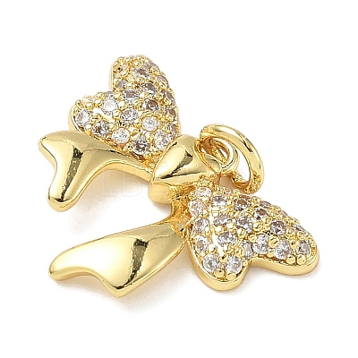 Brass Micro Pave Cubic Zirconia Pendants ZIRC-I356-05G-01-1