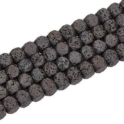 2 Strands Natural Lava Rock Beads Strands G-OC0004-76-1