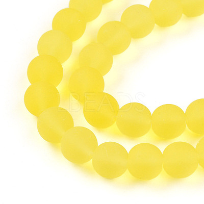 Transparent Glass Beads Strands GLAA-T032-T10mm-MD12-1