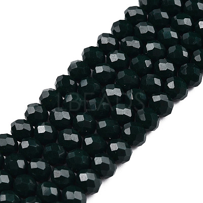Opaque Solid Color Glass Beads Strands LS-EGLA-A034-P8mm-D12-1