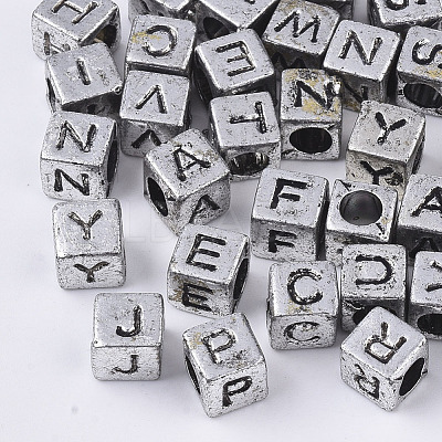 Plated Acrylic Beads MACR-S299-051C-1