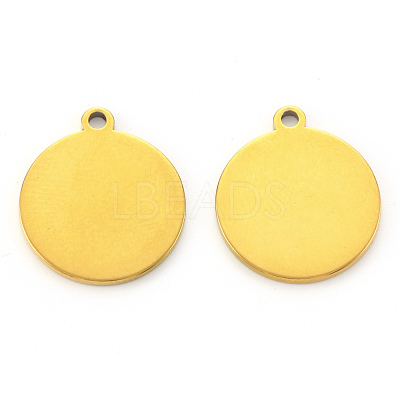 PVD Vacuum Plating 304 Stainless Steel Pendants STAS-N092-23B-G-1