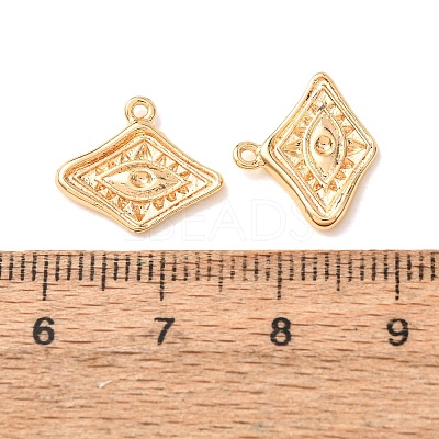 Brass Pendant Rhinestone Settings KK-CBAE15E-01G-1