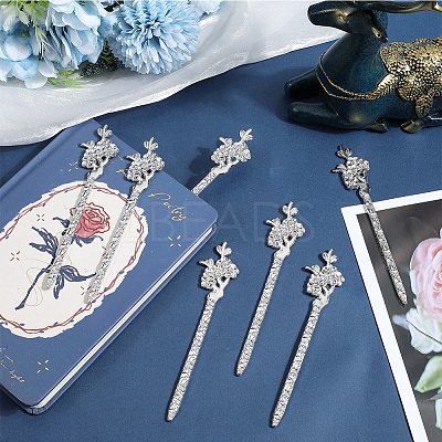 10Pcs Alloy Bookmarks AJEW-SC0003-51P-1