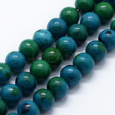 Synthetic Chrysocolla Beads Strands X-G-I199-34-6mm-1