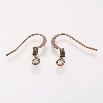 Brass French Earring Hooks KK-Q366-AB-NF-1