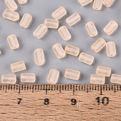 FGB Frosted Transparent Glass Seed Beads SEED-N013-05A-03-1
