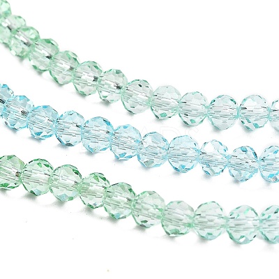 Transparent Painted Glass Beads Strands X1-DGLA-A034-T4mm-A16-1