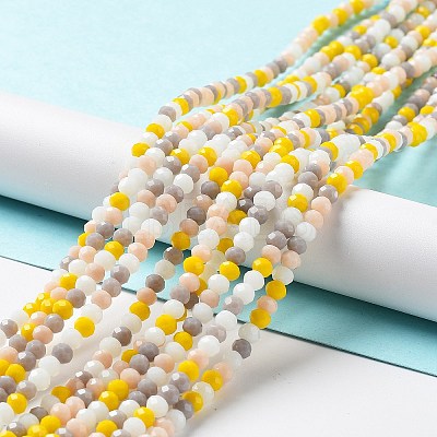 Glass Beads Strands EGLA-A034-M4mm-39-1