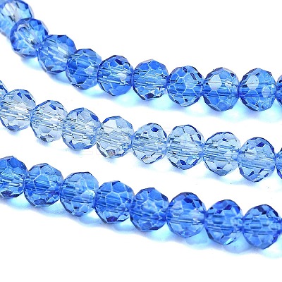 Transparent Painted Glass Beads Strands DGLA-A034-T4mm-A01-1