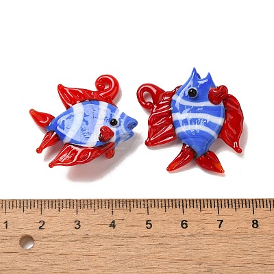 Handmade Lampwork Pendants X-LAMP-G162-01B-1