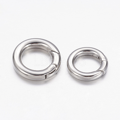 Tarnish Resistant 304 Stainless Steel Spring Gate Rings LS-STAS-D070-01P-1-1