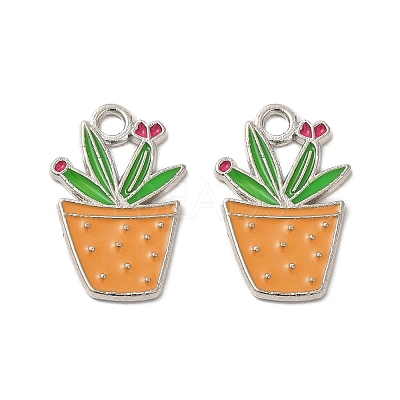 Alloy Enamel Pendants ENAM-G211-01P-02-1