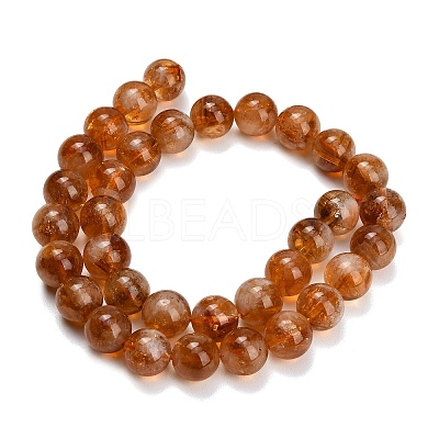Hearted Natural Citrine Beads Strands GG-T002-A02-12mm-1