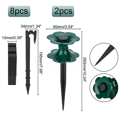 2Pcs Plastic Water Pipe Fixing Regulating Wheel FIND-GA0001-53-1