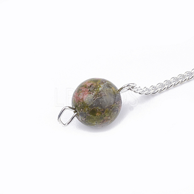 Natural & Synthetic Mixed Stone Hexagonal Pointed Dowsing Pendulums G-T097-07-1