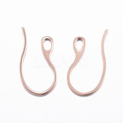 Ion Plating(IP) 304 Stainless Steel Earring Hooks STAS-H383-28RG-1