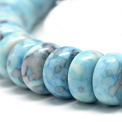 Synthetic Ocean White Jade Beads Strands LS-G-S257-5x10mm-02-1