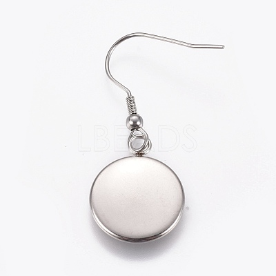 Stainless Steel Dangle Earrings EJEW-WH0001-A02-1