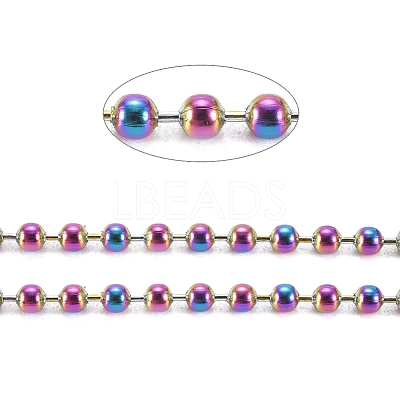 Ion Plating(IP) 304 Stainless Steel Ball Chains CHS-H013-04M-2.5MM-A-1