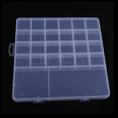 Transparent Plastic Bead Containers CON-YW0001-49B-1