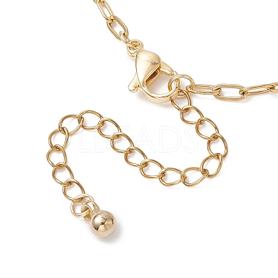 304 Stainless Steel Paperclip Chain Bracelets for Women BJEW-JB12534-1