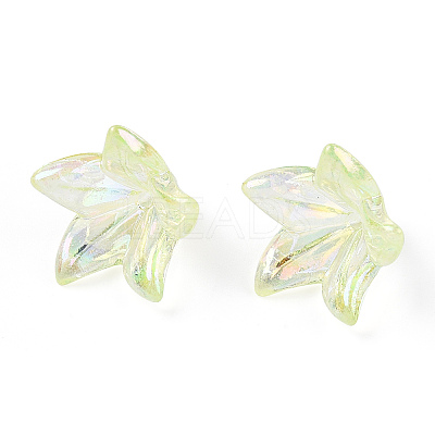 Transparent Acrylic Bead Caps OACR-H016-05C-1