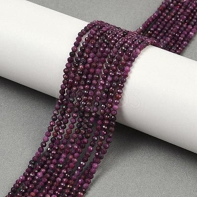 Natural Ruby Beads Strands G-C181-B06-01-1