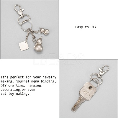 Zinc Alloy Swivel D Rings Lobster Claw Clasps X-E341-8-1
