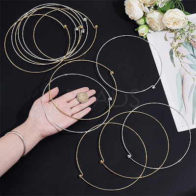 12Pcs 2 Colors Iron Choker Necklace Making NJEW-UN0001-84-1