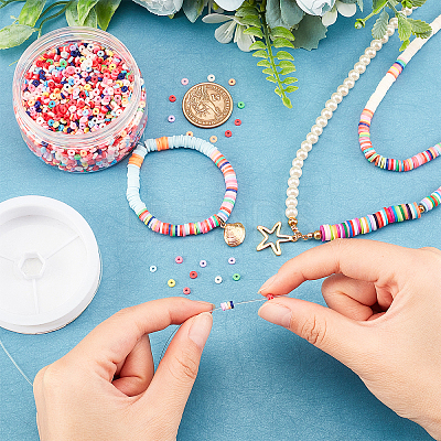 Handmade Polymer Clay Beads CLAY-FH0001-01A-M-1