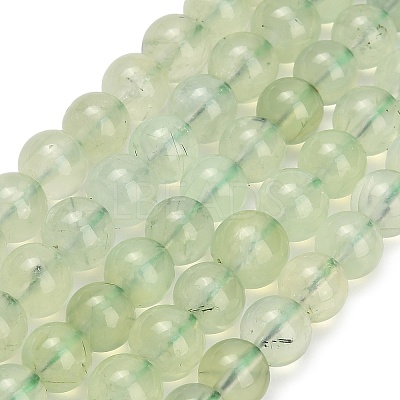 Natural Prehnite Beads Strands GG-CBA6F9F-8mm-1