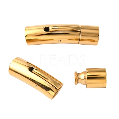 304 Stainless Steel Bayonet Clasps STAS-I013-6mm-G-1