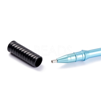 Racket Shape Plastic Diamond Painting Point Drill Pen AJEW-M028-01D-1