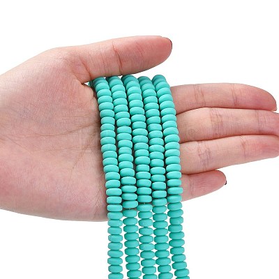 Handmade Polymer Clay Beads Strands CLAY-N008-008G-1
