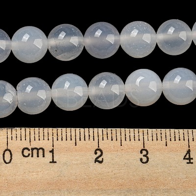 Natural White Agate Beads AGAT-8D-16-1