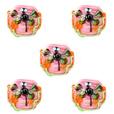 5Pcs Handmade Lampwork Beads LAMP-SZ0001-50A-1