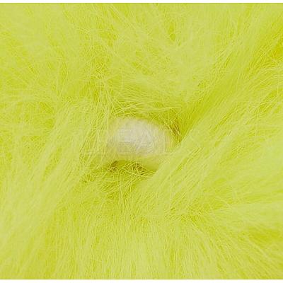 Handmade Faux Rabbit Fur Pom Pom Ball Covered Pendants WOVE-F020-A07-1
