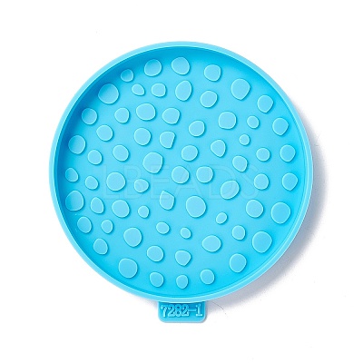 Flat Round Silicone Cup Mat Molds LS-DIY-M039-01-1