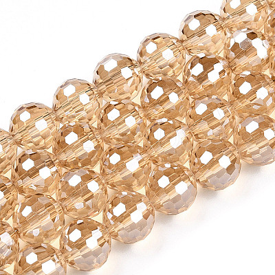Electroplate Glass Bead Strands LS-EGLA-R041-10mm-09-1